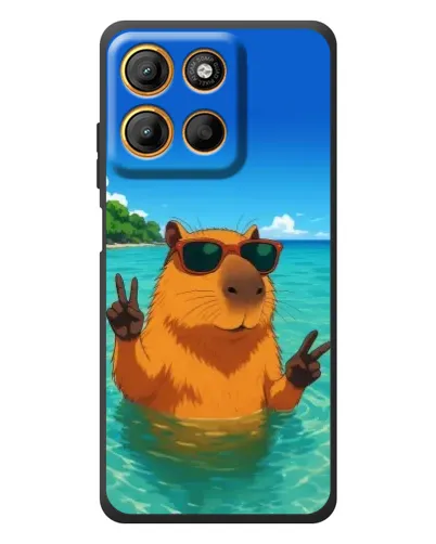 Чохол для Motorola Edge 60 Neo з картинкою «Морська капібара»
