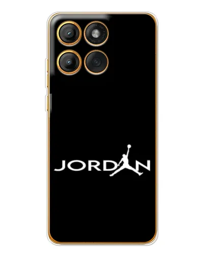 Чехол для Motorola Edge 60 Pro с картинкой «Jordan White Logo»
