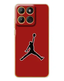 Чехол для Motorola Edge 60 Pro с картинкой «Jordan Red Back»