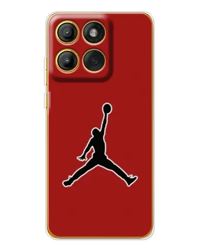 Чехол для Motorola Edge 60 Pro с картинкой «Jordan Red Back»