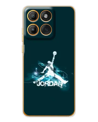 Чехол для Motorola Edge 60 Pro с картинкой «Jordan Blue Fire»