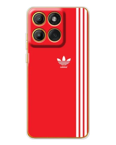 Чохол для Motorola Edge 60 Pro з картинкою «Червоний мінімалізм Adidas»