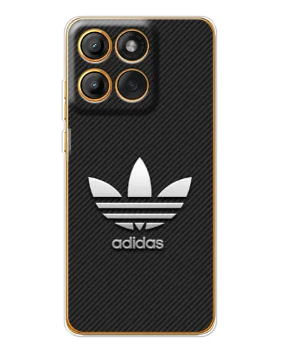 Чохол для Motorola Edge 60 Pro з картинкою «Adidas Карбонова текстура»