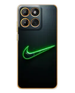 Чехол для Motorola Edge 60 Pro с картинкой «Неоновый контур Nike» Чехол для Motorola Edge 60 Pro с картинкой «Неоновый контур Nike»