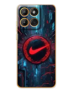 Чохол для Motorola Edge 60 Pro з картинкою «Техногенний стиль Nike»