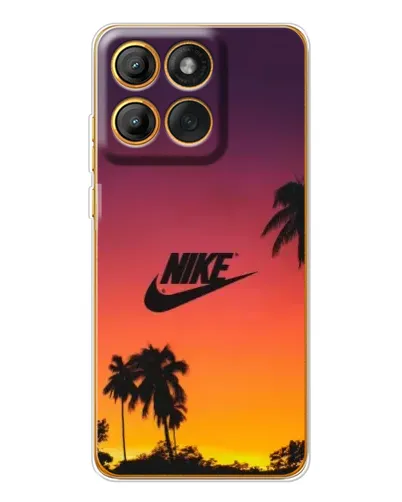 Чохол для Motorola Edge 60 Pro з картинкою «Nike на заході сонця»