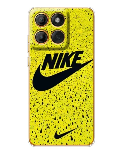 Чохол для Motorola Edge 60 Pro з картинкою «Жовтий текстурний Nike»