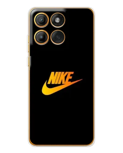 Чохол для Motorola Edge 60 Pro з картинкою «Золотий логотип Nike»