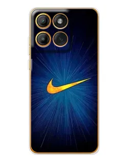 Чохол для Motorola Edge 60 Pro з картинкою «Синій пульс Nike»