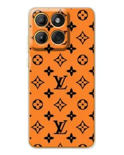 Чохол для Motorola Edge 60 Pro з картинкою «Помаранчевий стиль LV»