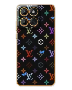 Чохол для Motorola Edge 60 Pro з картинкою «Кольорова монограма LV»