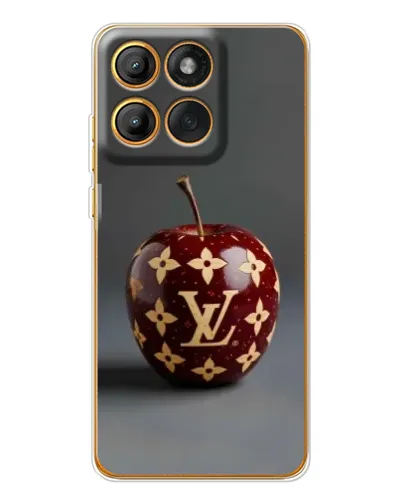 Чохол для Motorola Edge 60 Pro з картинкою «Червоне яблуко LV»