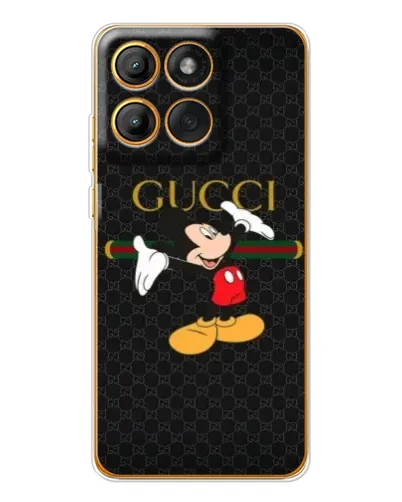 Чехол для Motorola Edge 60 Pro с картинкой «Микки Маус Gucci»