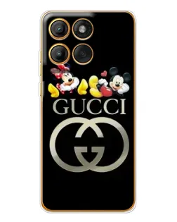 Чехол для Motorola Edge 60 Pro с картинкой «Gucci — герои Disney»