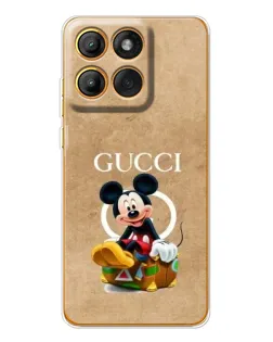 Чехол для Motorola Edge 60 Pro с картинкой «Микки Маус Gucci — крафт»