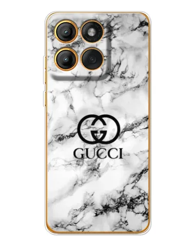Чехол для Motorola Edge 60 Pro с картинкой «Gucci — мраморный шик»