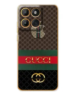 Чехол для Motorola Edge 60 Pro с картинкой «Gucci — брендированный десерт»