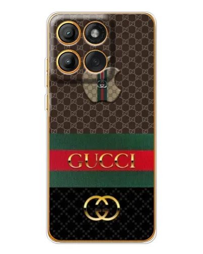 Чехол для Motorola Edge 60 Pro с картинкой «Gucci — брендированный десерт»