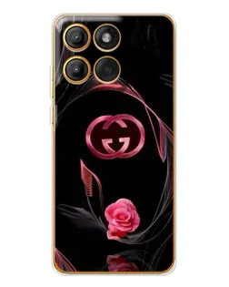 Чехол для Motorola Edge 60 Pro с картинкой «Gucci — неоновая роза»