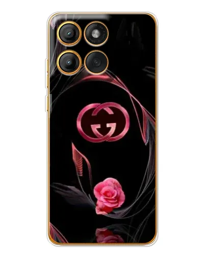 Чехол для Motorola Edge 60 Pro с картинкой «Gucci — неоновая роза»