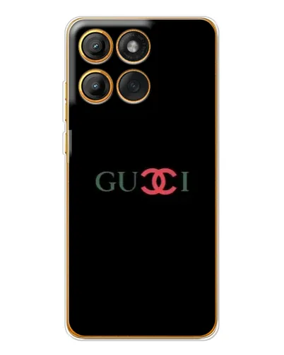 Чехол для Motorola Edge 60 Pro с картинкой «Gucci — красный градиент»