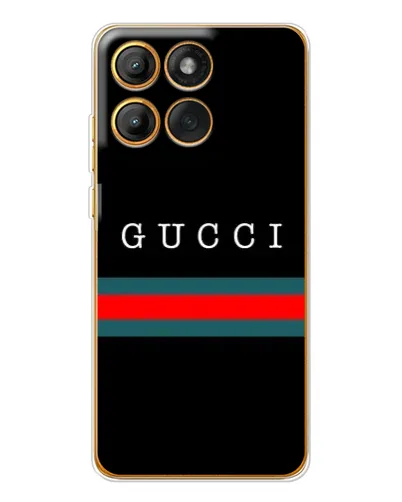 Чехол для Motorola Edge 60 Pro с картинкой «Gucci — красный пояс»