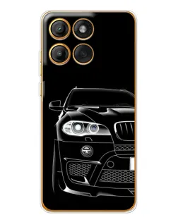 Чехол для Motorola Edge 60 Pro с картинкой «Темный силуэт BMW»