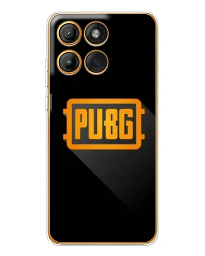 Чехол для Motorola Edge 60 Pro с картинкой «PUBG — рамка лого»