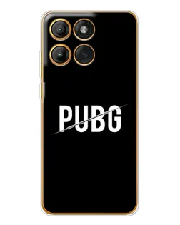 Чехол для Motorola Edge 60 Pro с картинкой «PUBG — белый логотип»