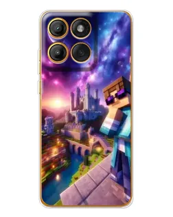 Чехол для Motorola Edge 60 Pro с картинкой «Стив и космос»