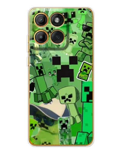Чехол для Motorola Edge 60 Pro с картинкой «Криперы Minecraft»