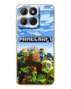Чехол для Motorola Edge 60 Pro с картинкой «Minecraft классический мир»