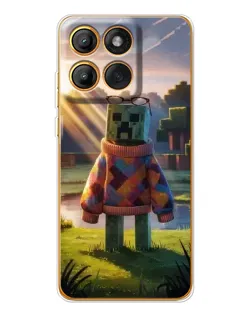 Чехол для Motorola Edge 60 Pro с картинкой «Крипер в свитере»
