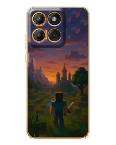 Чехол для Motorola Edge 60 Pro с картинкой «Стив у башни»