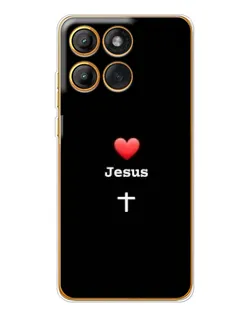 Чехол для Motorola Edge 60 Pro с картинкой «Сердце - Jesus» Чехол для Motorola Edge 60 Pro с картинкой «Сердце - Jesus»