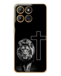 Чехол для Motorola Edge 60 Pro с картинкой «Лев и Крест» Чехол для Motorola Edge 60 Pro с картинкой «Лев и Крест»