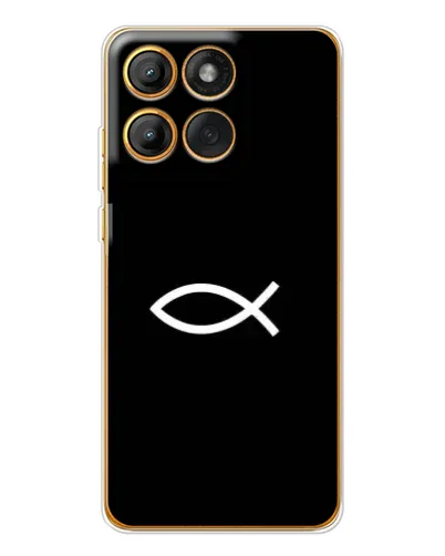 Чохол для Motorola Edge 60 Pro з картинкою «Символ риби Jesus» Чохол для Motorola Edge 60 Pro з картинкою «Символ риби Jesus»