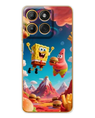 Чехол для Motorola Edge 60 Pro с картинкой «Космический фастфуд» Чехол для Motorola Edge 60 Pro с картинкой «Космический фастфуд»