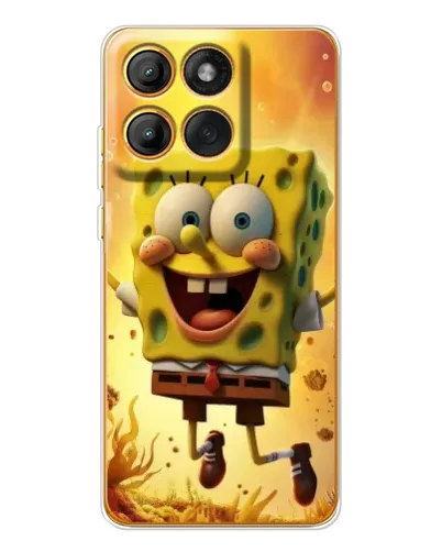 Чехол для Motorola Edge 60 Pro с картинкой «Губка Боб прыгает» Чехол для Motorola Edge 60 Pro с картинкой «Губка Боб прыгает»