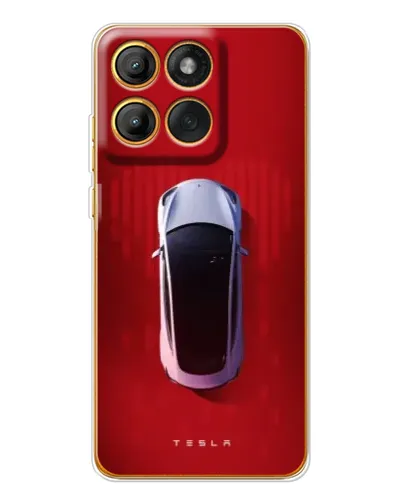 Чохол для Motorola Edge 60 Pro з картинкою «Tesla Top View»