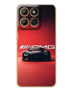 Чехол для Motorola Edge 60 Pro с картинкой «Mercedes AMG — красная линия»