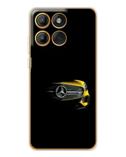 Чехол для Motorola Edge 60 Pro с картинкой «Mercedes — ретро стиль»