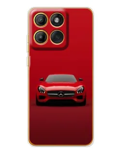 Чохол для Motorola Edge 60 Pro з картинкою «Червоний Mercedes AMG»