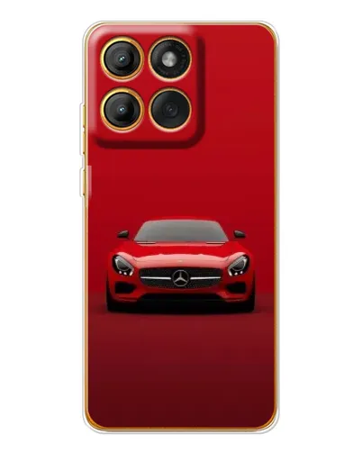 Чохол для Motorola Edge 60 Pro з картинкою «Червоний Mercedes AMG»