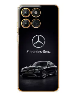 Чехол для Motorola Edge 60 Pro с картинкой «Mercedes — решетка радиатора»