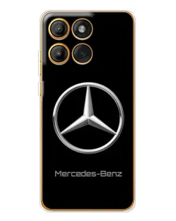 Чехол для Motorola Edge 60 Pro с картинкой «Mercedes Silver Logo»