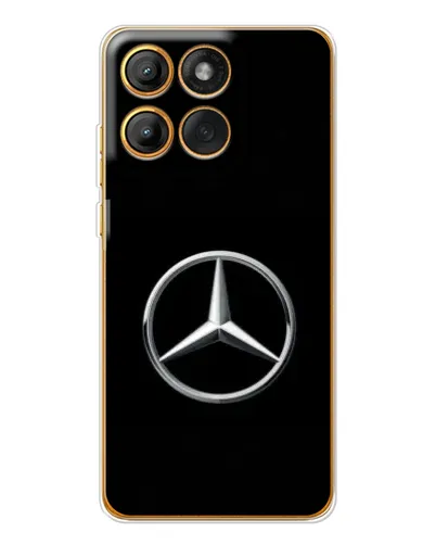 Чехол для Motorola Edge 60 Pro с картинкой «Mercedes классический лого»