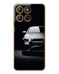Чехол для Motorola Edge 60 Pro с картинкой «Свет фар Mercedes»