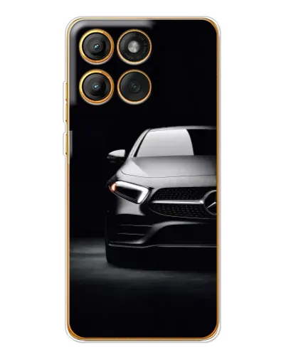 Чехол для Motorola Edge 60 Pro с картинкой «Свет фар Mercedes»