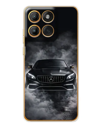 Чехол для Motorola Edge 60 Pro с картинкой «Mercedes в дыму»